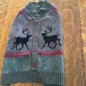 vibrant life dog sweater Medium . Dog clothes. Reindeer Nice sweater - Picture 1 of 7