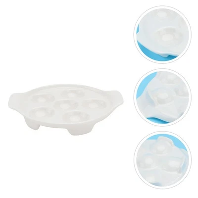  2 stücke Keramik Schnecke Pilz Escargot Platte Gericht 6 Löcher Escargot - Bild 1 von 4