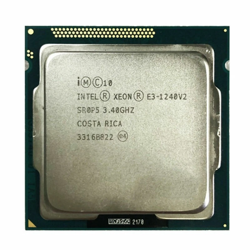 Intel Xeon E3-1240 V2 CPU Quad-Core SR0P5 3.4 GHz 8M 5 GT/s LGA 1155 Processor - Image 1 of 1