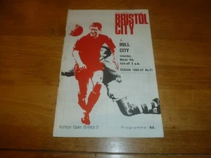 Programa BRISTOL CITY - Temporada 1966/1967 - Nº 21 - Fecha 04/03/1967 - Hull City - Imagen 1 de 4
