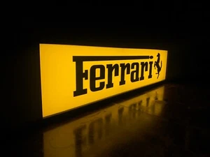 Ferrari beleuchtetes Händlerschild Replika für Ihre Werkstatt. garage, büro oder man- - Bild 1 von 23