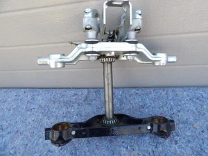 OEM '03 Harley touring 41mm front fork triple tree steering stem assembly risers - Bild 1 von 15