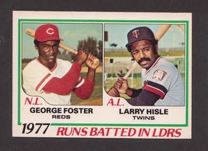 1978 OPC O-Pee-Chee #3 RBI Ldrs George Foster Larry Hisle NRMT No Creases - Bild 1 von 2