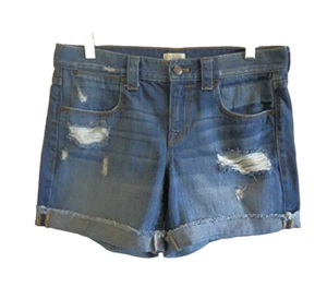 J. Crew Distressed Boyfriend Damen Jeans Shorts blau Gr. 27 TOP - Bild 1 von 2