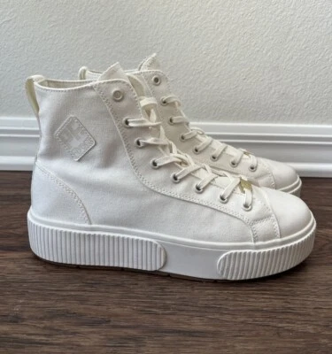 PF Flyers Allston Hi Top Platform Canvas Sneakers Women’s Size 8.5 US - Image 1 of 4