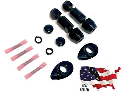 BLACK Harley Softail 54268-10 Turn Signal Directional Relocation FatBoy Fat Boy - Image 1 of 4