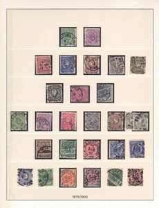 Germany - 1875-1900. Numeral, Eagle & Crown in oval or circle (Used) - Picture 1 of 1