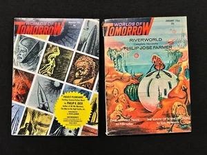 Worlds of Tomorrow 11/65 + 1/66 PHILIP K. DICK Projekt Plowshare Riverworld - Bild 1 von 5
