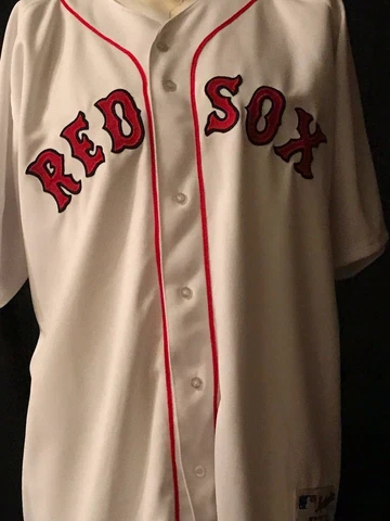 Boston Red Sox #29 Authentic White Home Jersey w/ 100 Seasons & Flag Patch Cover