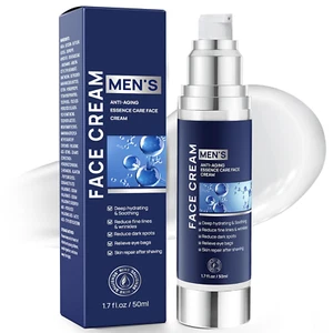 6-In-1 Face Cream for Men, with Hyaluronic Acid, Vitamins E, Collagen - anti Agi - Bild 1 von 12