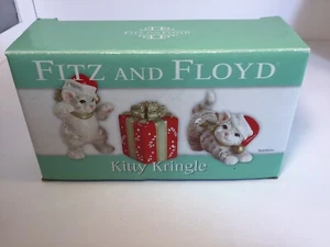 Fitz and Floyd Christmas Kitty Kringle 2005 mit Karton, ungeöffnet noch in Verpackung - Bild 1 von 8