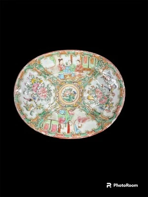 Colección 7 Piezas Antiguo Medallón Rosa Familia Exportación China Mediados Siglo XIX Foto 1 de 4