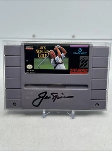 JACK NICKLAUS SIGNED AUTOGRAPHED Super NINTENDO VIDEO GAME BECKETT LOA SNES - Picture 1 of 6
