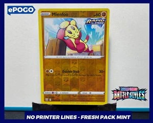 Mienfoo 076/163 Reverse Holo Pokemon Card Battle Styles Pokémon TCG MINT ✅ - Imagen 1 de 2