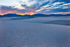 White Sands Sunset new mexico Fine Art Photography like Ansel Adams
