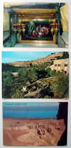 LOTE DE 3 POSTALES USADAS DE COLECCIÓN ISRAEL **** 3 TARJETAS POS. ISRAEL - Imagen 1 de 3