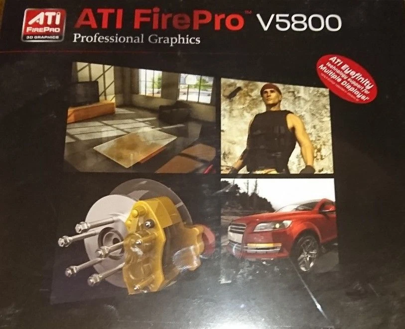 AMD ATI Firepro V5800 Graphic Card - New- 100-505605 1GB Pcie 2xDP 1xDVI Boxed - Image 1 of 2