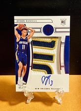 2022-23 National Treasures Dyson Daniels Red Rookie Patch Auto RC RPA # 45/75 📈