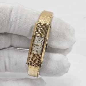 Vintage Atlanta Geneva Ladies Clasp Band Wrist Watch Gold Plated Mechanical Wind - Picture 1 of 11