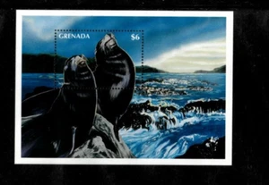 Grenada 1996 - Sea Lions - Souvenir Stamp Sheet - Scott #2589 - MNH - Picture 1 of 1
