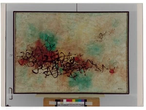 Foto original de pintura grande de Mardoqueo Ardon מרדדן 9,5x7"" #M026 - Imagen 1 de 2