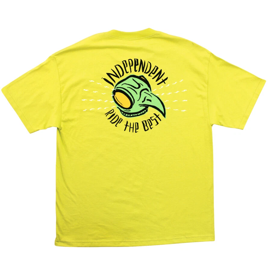 Camiseta de monopatín Independent Trucks Tony Hawk TRANSMISSION AMARILLA DE SEGURIDAD Foto 1 de 2