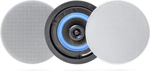 160W Herdio 2X4" Ceiling Speakers Flush Mount Home Kitchen Wall Ceiling Speakers - Picture 1 of 9