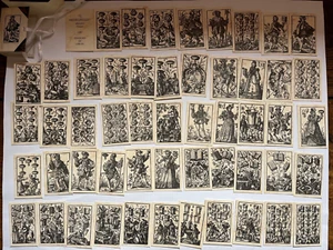 SELTENES MINI TAROT - DEUTSCHE KARTEN 16. JH. - DAS MENEGHELLO 1987 limitiert 1000 ex - Bild 1 von 8