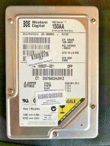 15GB Western Digital WD Caviar 150AA 3.5" IDE PC Hard Drive WD150AA-60BAA0 - Picture 1 of 1
