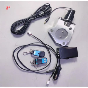 2" Electric Exhaust Valve Kit Control Motor Butterfly Valve with Remote Switch - Picture 1 of 11
