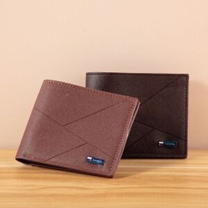 Horizontal Short Wallet Leather Card Holder High Quality Men's Wallet  Men