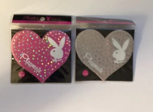 Neu im Karton Sexy Herz Pasties Satin Schimmer Abdeckung Abdecker PINK Glitzer Hase Spaß - Bild 1 von 10