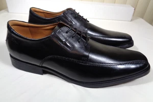 Clarks Ultimate Comfort Collection black leather Oxfords Men's size 14M ~ NEW - Picture 1 of 23