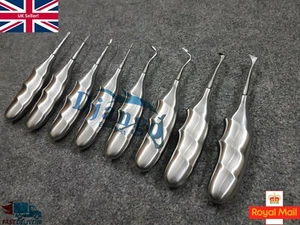 SET OF TOP GRADED 8 DENTAL TOOTH SURGERY ORIGINAL ROOT ELEVATOR AND ROOT LIFTER - Picture 1 of 10