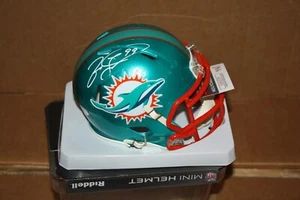 MIAMI DOLPHINS JASON TAYLOR #99 SIGNED RIDDELL FLASH MINI HELMET HOF 2017 JSA - Picture 1 of 2