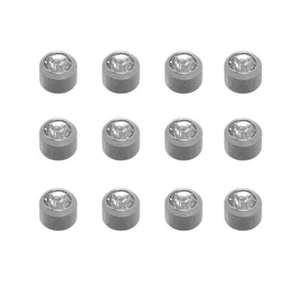 Caflon White Sliver Placted - April Stud (12 Pack) - Picture 1 of 4