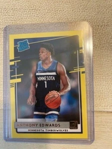 2020 2021 Donruss Rated Rookie Anthony Edwards yellow SP Dollar Tree - Picture 1 of 2