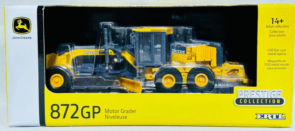 John Deere 872 GP Motor Grader Prestige Collection By Ertl 1/50th Scale - Image 1 of 4