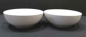 Lot 2 MAINSTAYS WHITE Soup/Cereal 6” Round Smooth Stoneware BOWLS - Picture 1 of 6