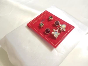 Holiday Lane Gold Tone Reindeer Trio Stud earrings CHR101 - Picture 1 of 4