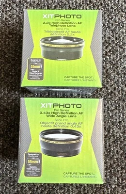 Xit Pro XT52WAB 52mm 0.43x High Definition AF Wide Angle & 2.2x Telephoto Lens - Image 1 of 4