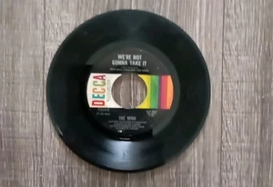THE WHO I'm Free/We're Not Gonna Take It 45 7" CLASSIC ROCK Record Vinyl DECCA - Picture 1 of 2