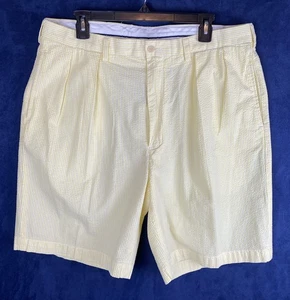 Vintage Polo Ralph Lauren Men’s Fairway Shorts 90s Yellow Textured Sz. 36 Golf - Picture 1 of 11