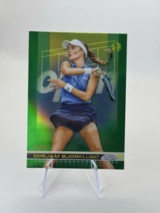 2024 Topps Chrome Tennis MIRJAM BJORKLUND Green Refractor #176 /99 Card Sweden - Picture 1 of 2