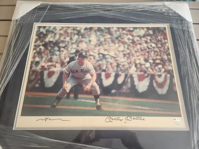 Mickey Mantle Signed 16x20 Framed Photo Neil Leifer Auto JSA Authenticated - Image 1 of 2
