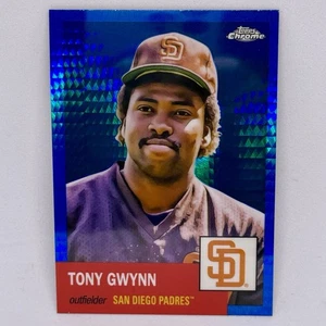 Tony Gwynn 2022 Topps Chrome Platinum Blue Prism Refractor #146 - Padres HOF SP - Picture 1 of 2