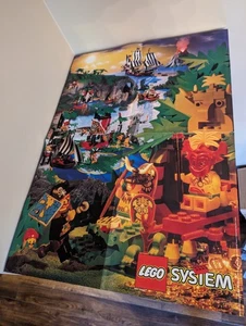 Vintage (1994) LEGO Large PIRATES / ISLANDERS Poster - NO BORDER - VERY RARE - Picture 1 of 11