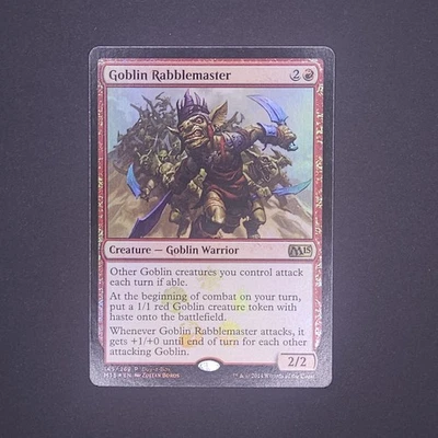 Goblin Rabblemaster M15 Buy-a-Box Promo Foil MTG Rare Goblin Warrior - Image 1 of 2