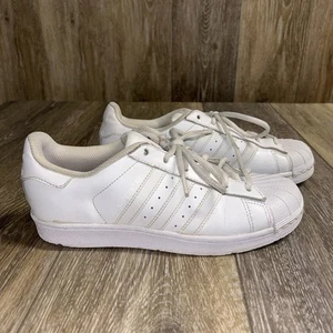 Adidas Womens US Size 5.5 Superstar S85139 White Leather Casual Sneaker Shoes - Picture 1 of 11