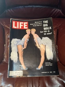 Life Magazine February 22, 1963 Kessler Twins Carol Burnett Khrushchev 60s Ads - Picture 1 of 17